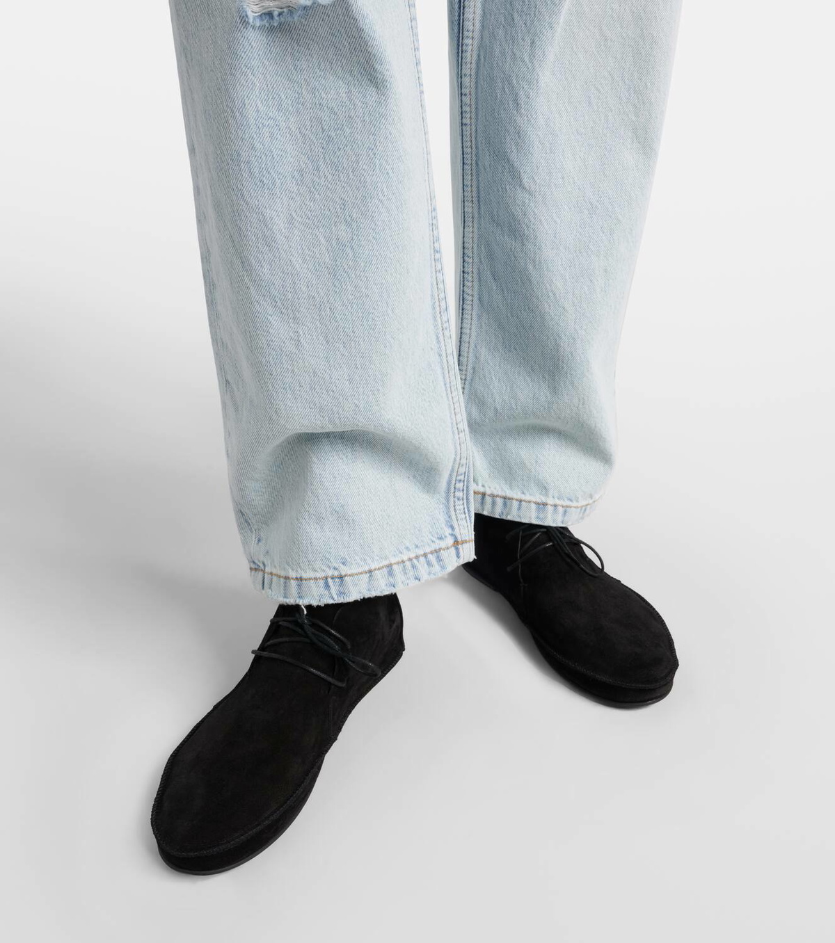 The Row Tyler suede ankle boots