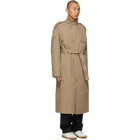 ADER error Beige Twill Trench Coat