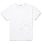 BODE - Embroidered Cotton-Jersey T-Shirt - White