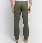 NN07 - Karl Slim-Fit Cotton and Linen-Blend Trousers - Men - Green