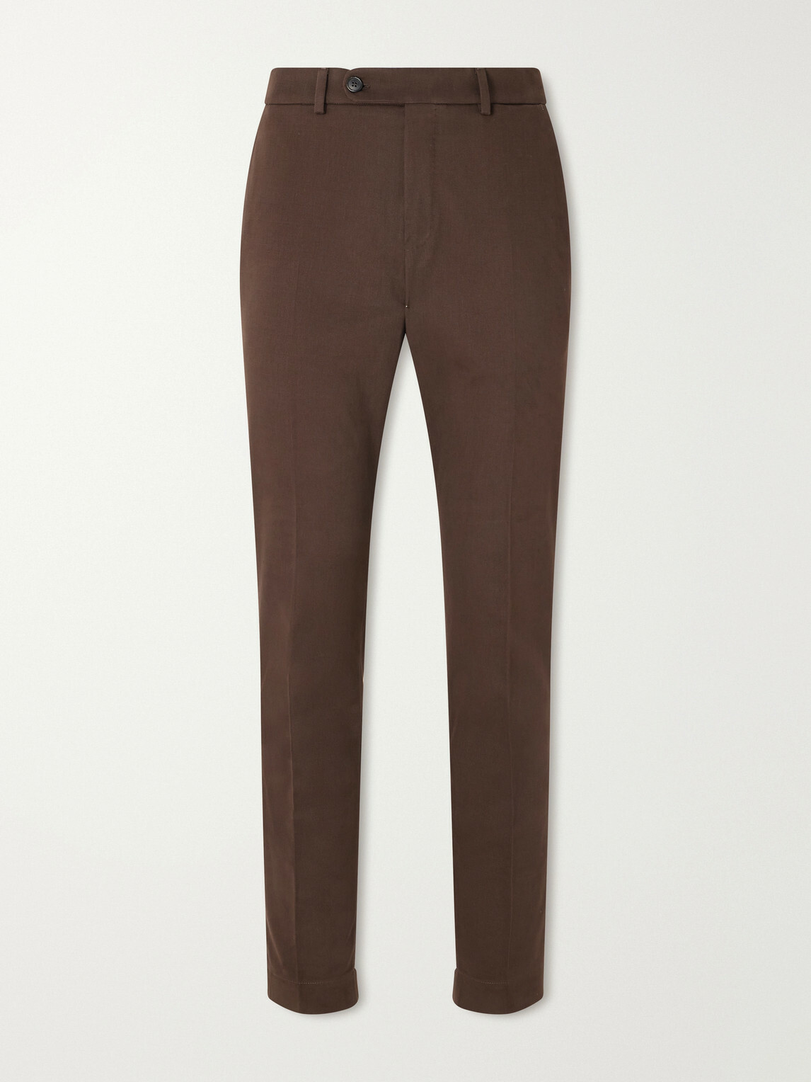 Slowear - Incotex Tapered Cotton-Blend Twill Trousers - Brown