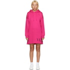 Valentino Pink VLTN Hoodie Dress