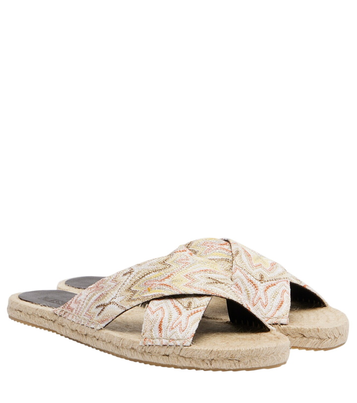 Photo: Missoni Harlow lamé espadrille sandals