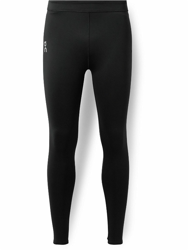 Photo: ON - Stretch Recycled-Jersey Running Tights - Black