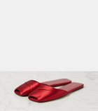 The Row Milla satin slides