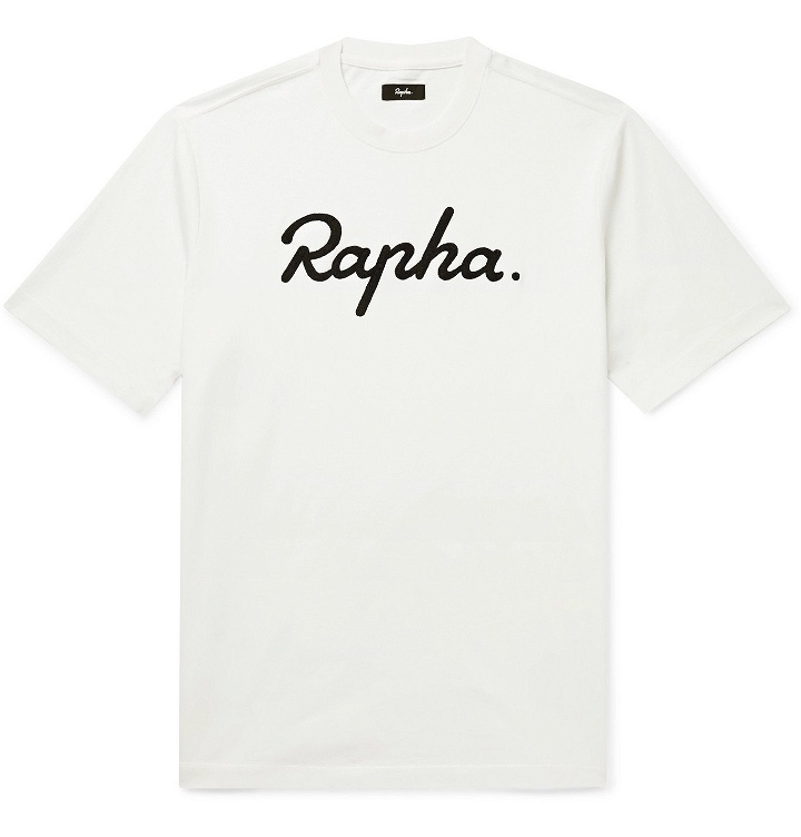 Photo: Rapha - Logo-Embroidered Cotton-Jersey T-Shirt - Neutrals