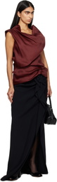 KHAITE Red Luola Top