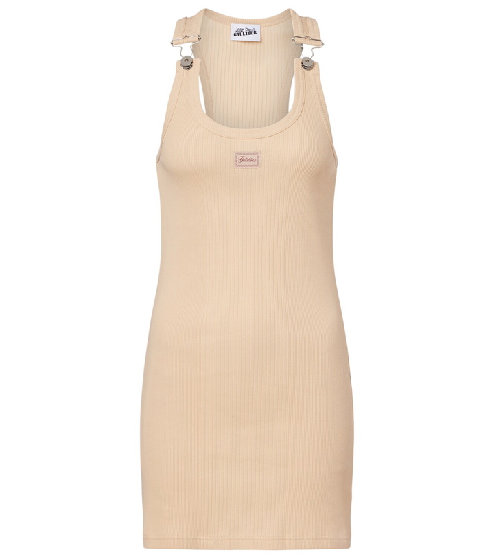 Photo: Jean Paul Gaultier Ribbed-knit cotton minidress