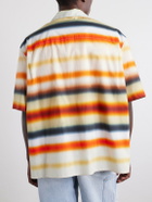 LOEWE - Paula's Ibiza Convertible-Collar Logo-Embroidered Striped Cotton-Poplin Shirt - Multi