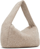 Lauren Manoogian Taupe Knit Baguette Bag