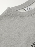 VETEMENTS - Printed Cotton-Blend Jersey Sweatshirt - Gray