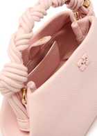 Ganni Bou Mini Grained Leather top Handle bag - Pink - One Size