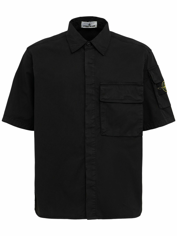 Photo: STONE ISLAND Stretch Cotton Twill Shirt