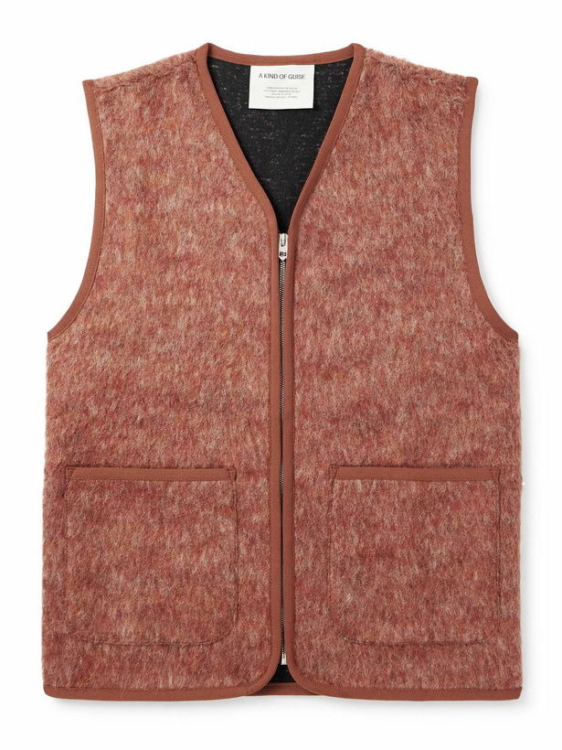 Photo: A Kind Of Guise - Valur Brushed Virgin Wool-Blend Gilet - Brown