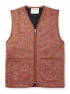 A Kind Of Guise - Valur Brushed Virgin Wool-Blend Gilet - Brown