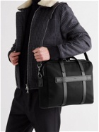 MISMO - Endeavour Leather-Trimmed Nylon Briefcase - Black