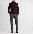 Dunhill - Slim-Fit Wool Rollneck Sweater - Burgundy