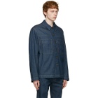 Lemaire Blue Denim Workwear Overshirt Jacket