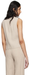 ANINE BING Beige Lena Vest