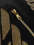 Balmain - Embellished Silk Bomber Jacket - Black