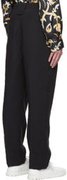 Nanushka Black Mats Trousers