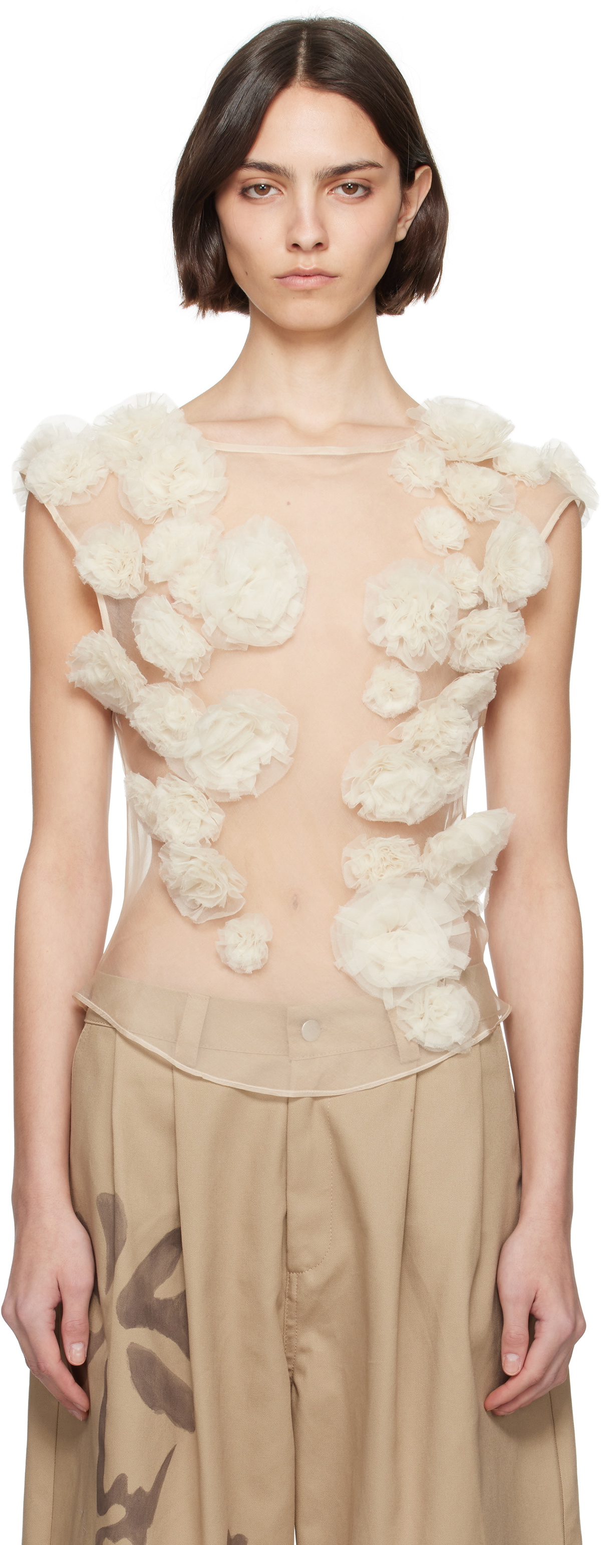 Collina Strada Beige Meadow Path Tank Top