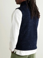 Inis Meáin - Lifeline Merino Wool and Cashmere-Blend Gilet - Blue