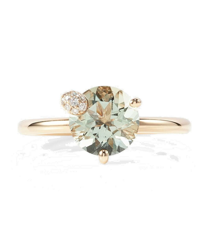 Photo: Bucherer Fine Jewellery 18kt rose gold ring with prasiolite and diamonds