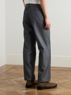 Mr P. - Straight-Leg Wool and Mohair-Blend Jeans - Blue