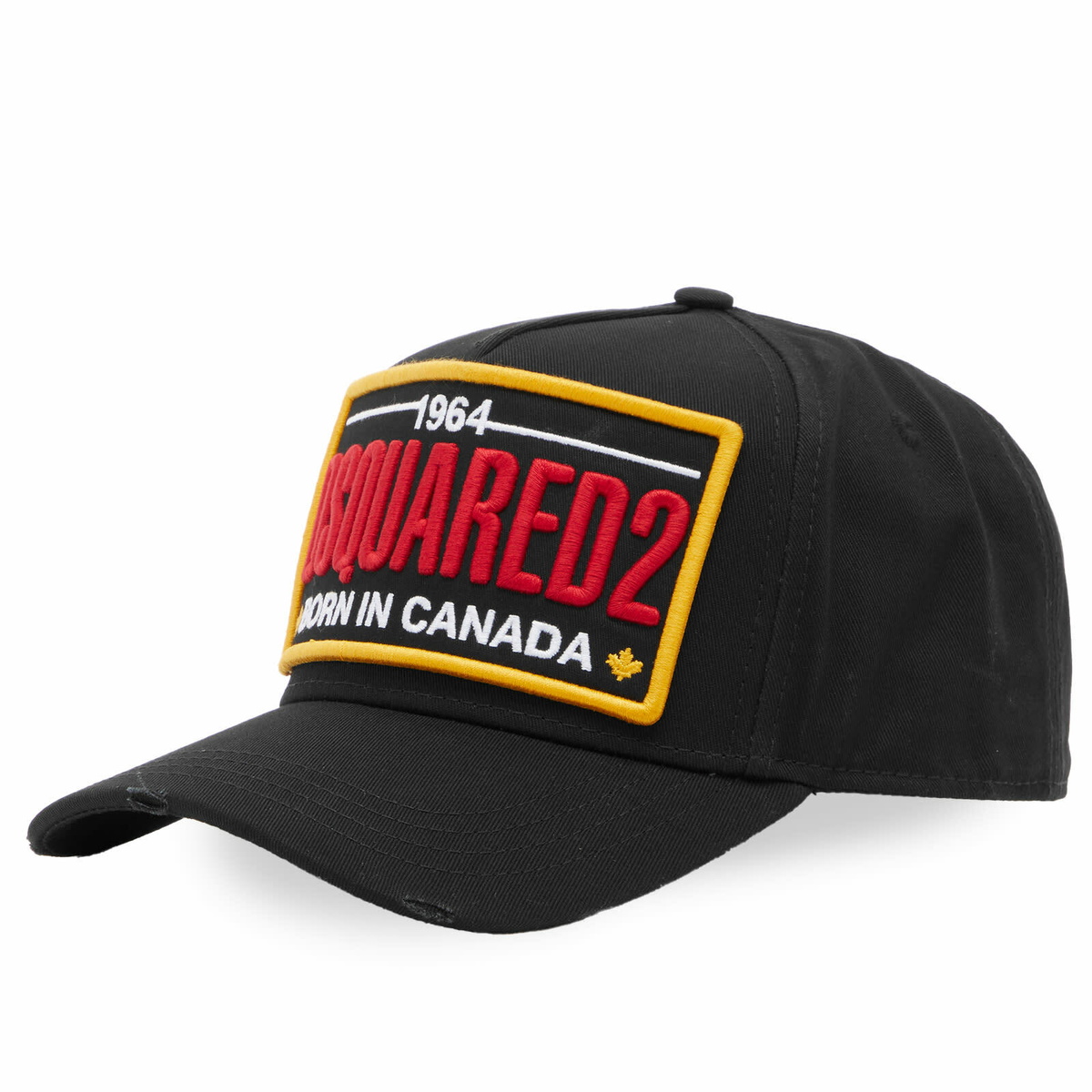 DSQUARED2 キャップ ブラック カナダワッペン Dsquared2 Men's Born in Canada Cap in Black Dsquared2