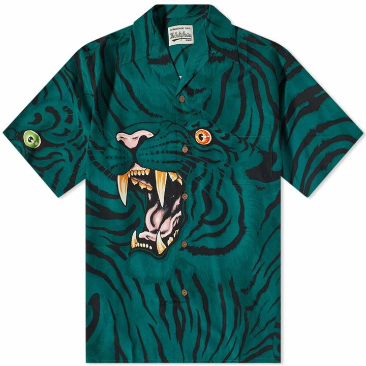 Photo: Wacko Maria Men's Tim Lehi Tiger Vacation Shirt in Green