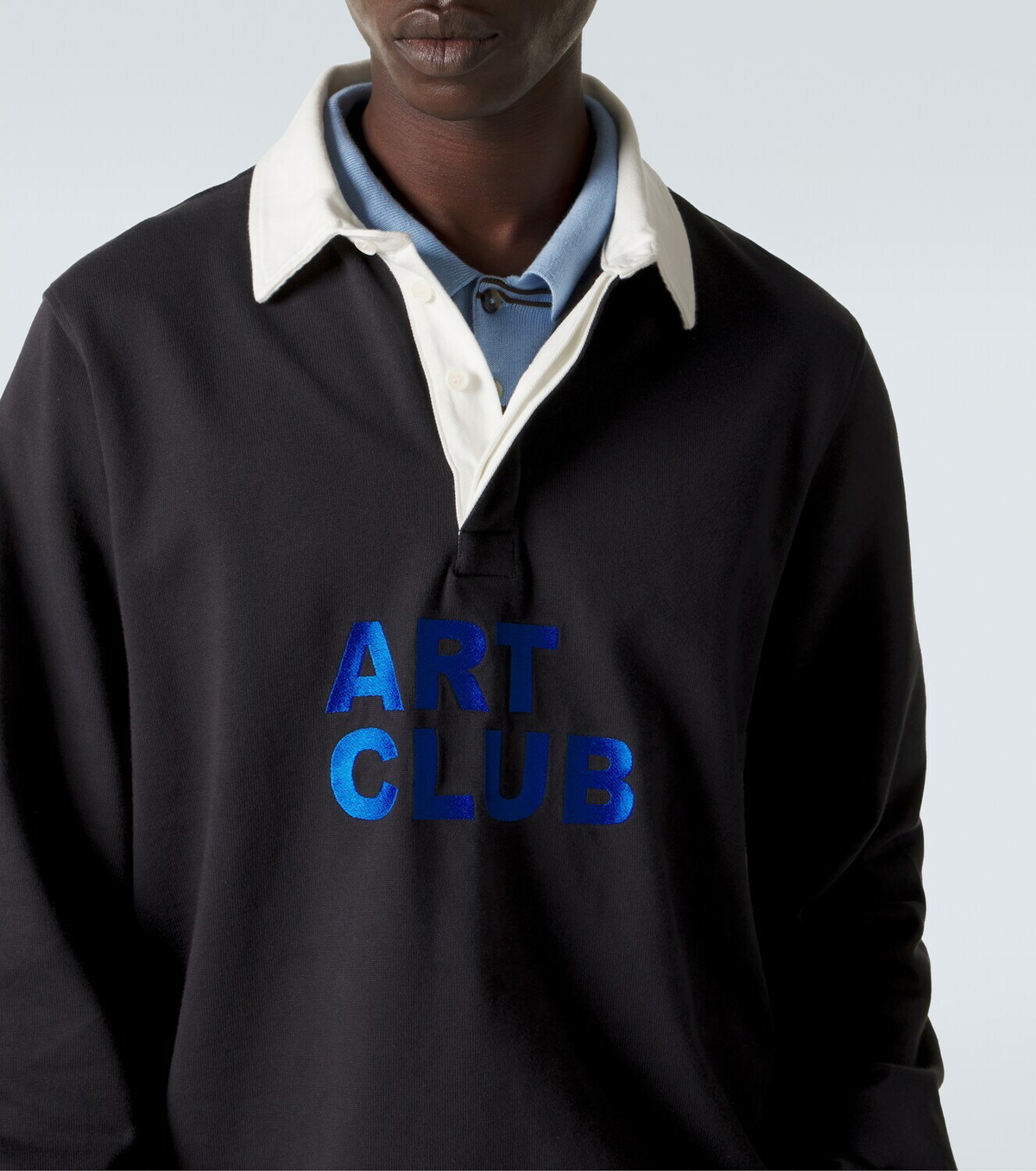 JW Anderson Art Club cotton jersey polo shirt