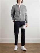 Thom Browne - Stretch Cotton-Blend Bomber Jacket - Gray