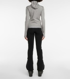 Jet Set Cap Turtle metallic knit hoodie