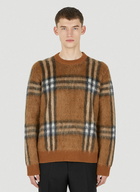 Denver Check Sweater in Brown