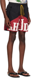 Rhude Black & Red Yachting Shorts