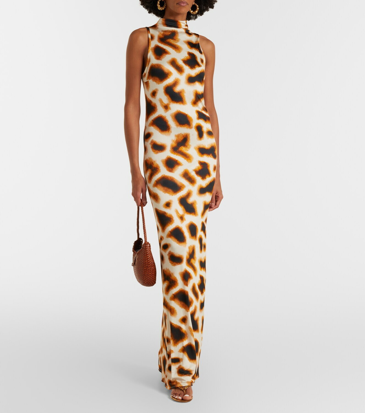 Christopher Esber Animal-print maxi dress