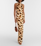 Christopher Esber Animal-print maxi dress