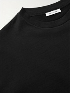 NINETY PERCENT - Boxy Organic Cotton-Jersey T-Shirt - Black