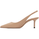 Jimmy Choo Beige Love Sling Back 65 Heels