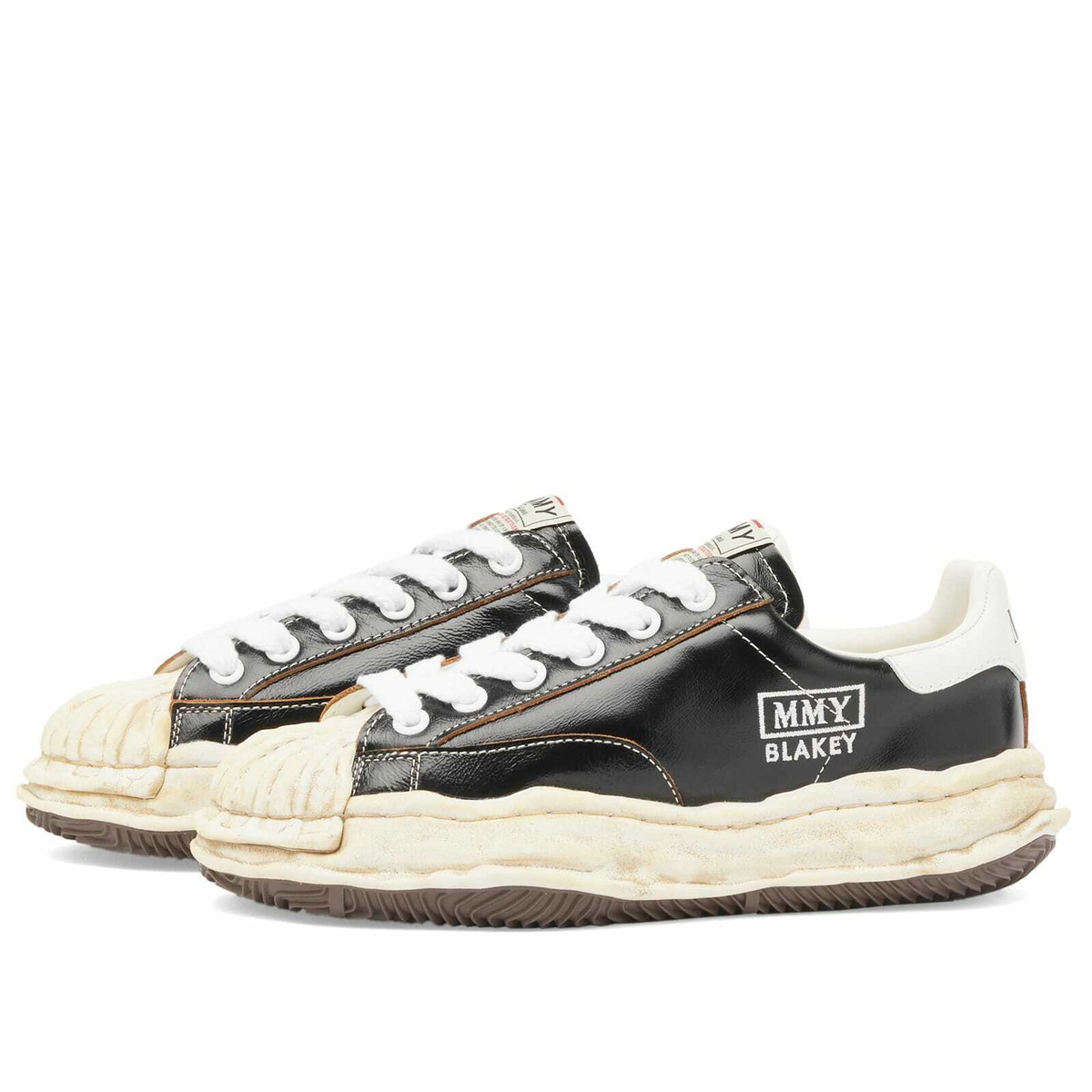 Maison MIHARA YASUHIRO Blakey Original Sole Wrinkled Leather in Black