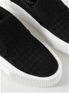 Moncler Genius - 7 Moncler FRGMT Hiroshi Fujiwara Jacquard Slip-On Sneakers - Black