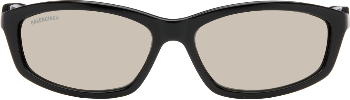 Balenciaga Black Mirrored Sunglasses