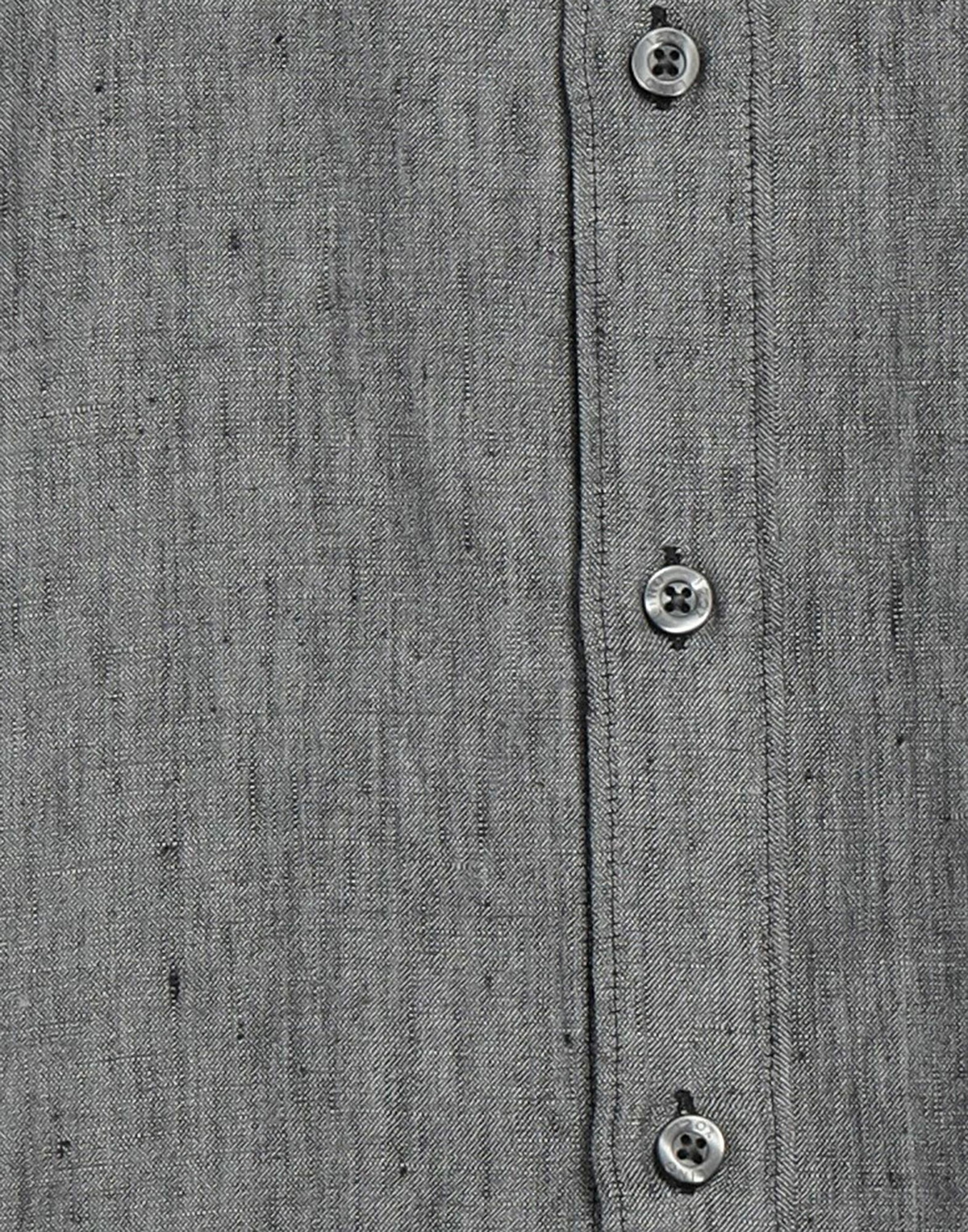 120% Lino Mens Shirt Charcoal