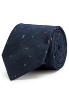 Paul Smith Embroidered Silk tie - Blue - One Size