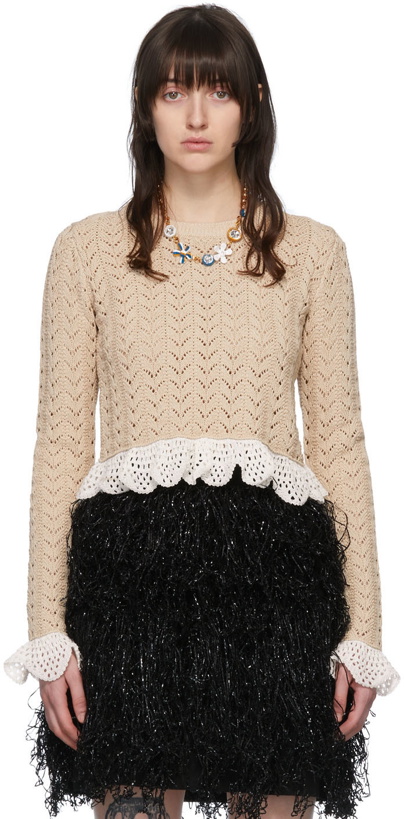 Photo: JW Anderson Beige Cotton Sweater