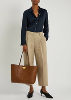 Mulberry Bayswater Grained Leather Small Tote bag - Brown - One Size