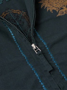 Universal Works - Embroidered Cotton-Twill Jacket - Blue