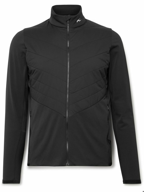 Photo: Kjus Golf - Release Quilted Shell and Stretch-Jersey Golf Jacket - Black