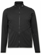 Kjus Golf - Release Quilted Shell and Stretch-Jersey Golf Jacket - Black